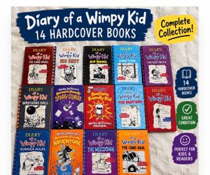 14 Hard Cover Diary of a Wimpy Kid Collection