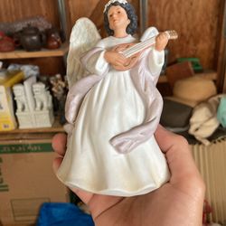 Vintage Homco Ceramic Angel Figurine, 6”
