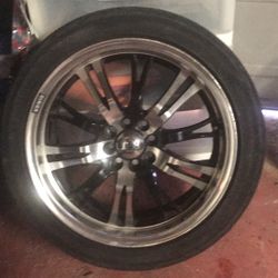 Konig 17X8” Universal Tires & Wheels (4)