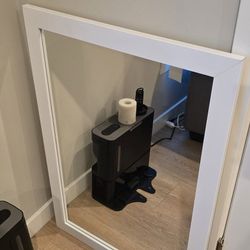 Mirror With White Boarder Size 18×30