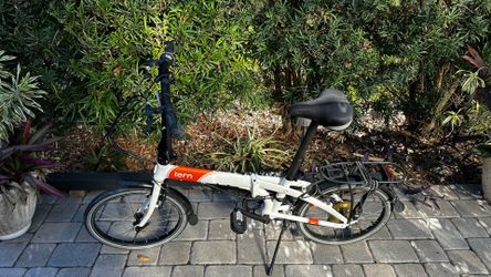 Two 8 speed folding bicycles