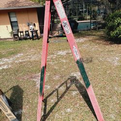 Pair Of 6 Ft Fiberglass Step Ladders