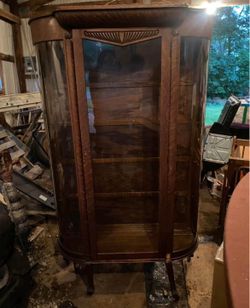 Wood Curio Cabinet  