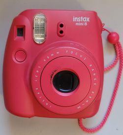 Fujifilm Instax Mini 8 Red Battery Tested Working