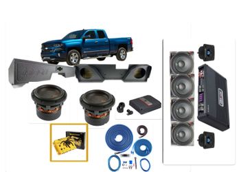 New Full Bass And Voice Package Installed For GMC Sierra Or Chevy Silverado Extended Cab 2007 To 2018