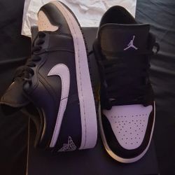 Jordan 1 low black&white, size 9