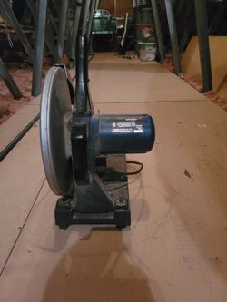 Ryobi 14 inch metal cutoff machine.