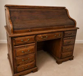Roll Top Secretary Writing Desk