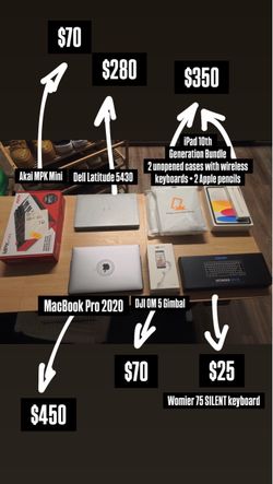 FREE cases with IPAD, full Electronics Clear-Out: Laptops, iPad Bundle, Keyboard, MIDI & Gimbal