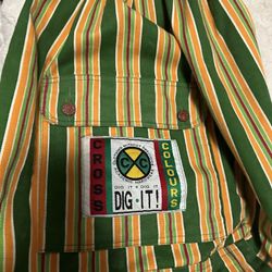 Vintage Original Cross Colour Draw String Bag