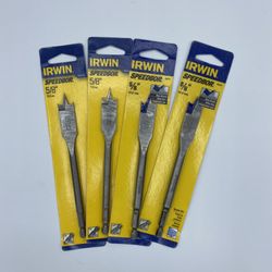 Lot Of 4 Irwin Speedor 5/8” 88810 2 with Blue Groove 