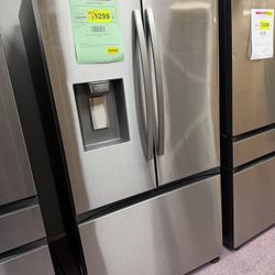 Refrigerator, Samsung New Open Box 36” W 31 Cu.ft Fridge