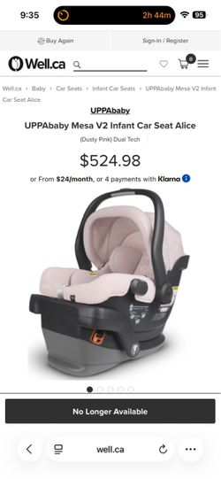 Uppababy car seat (Pink)