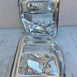 08-10 Ford F250 F350 F450 F550 Super Duty Headlights Luces Micas Calaveras Faros Faroles Focos Headlamps 