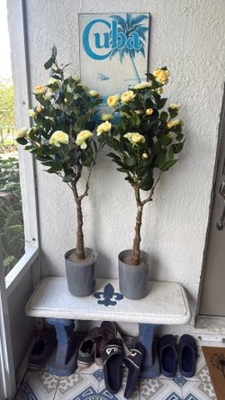 52” Artificial Amelia Trees In Yellow