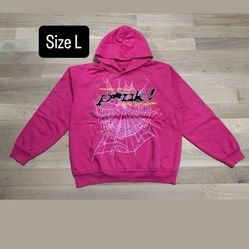 Pink Spider Hoodies Size L