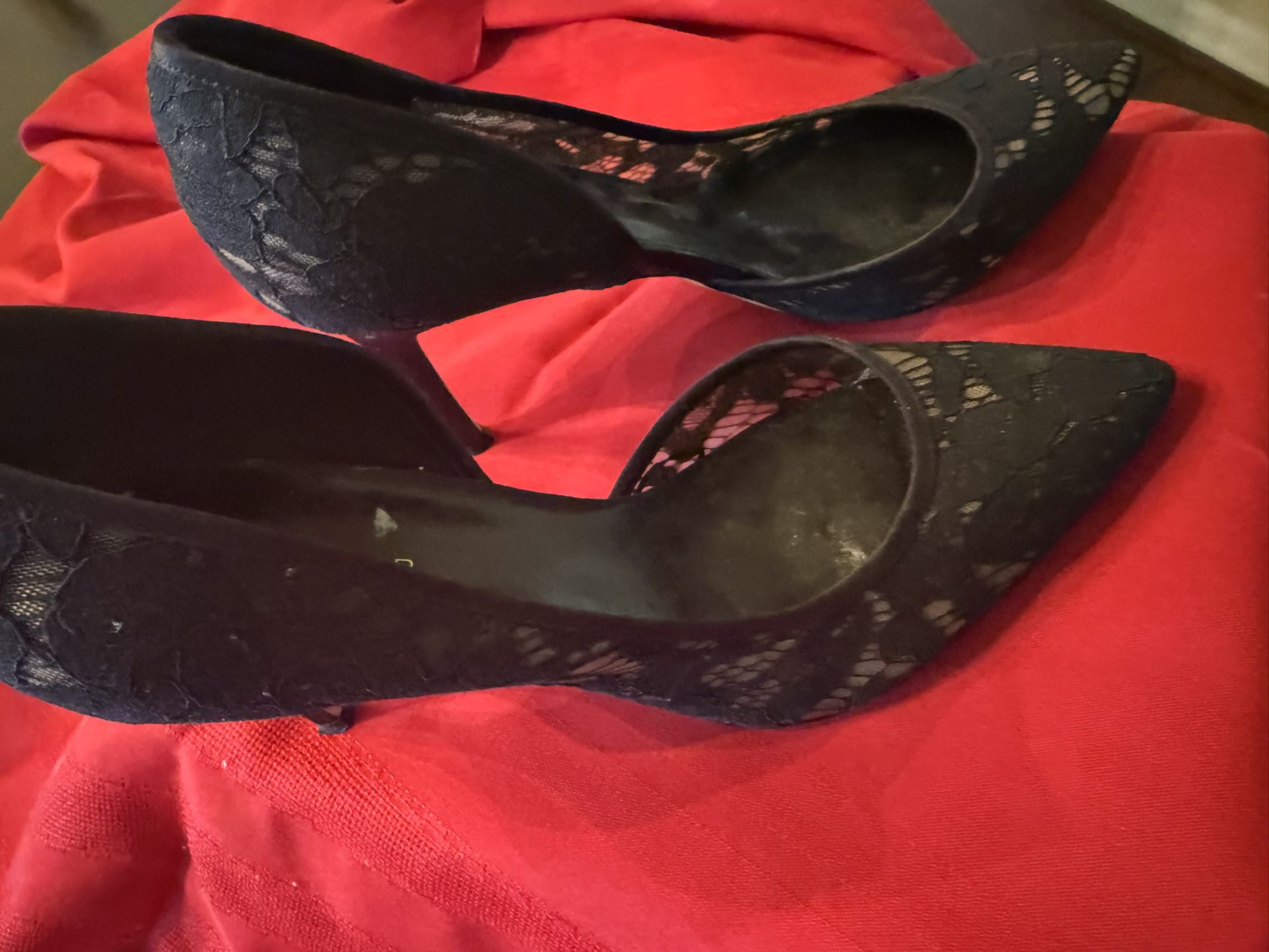 Marc Fisher Black Lace Shoes