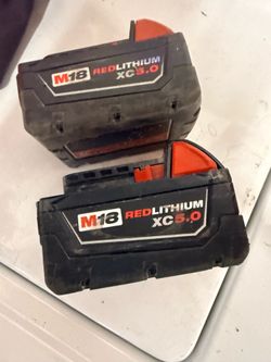 NEW milwaukee battery.  5.0. 4.0.  2.0