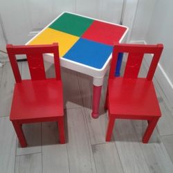 Toddlers Table With Two Chairs 