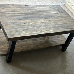 Wood Accent  Coffee Table