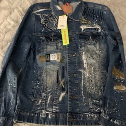 Color Backed Denim Jacket 