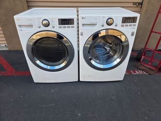 Lg front load washer and gas dryer
