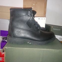 Timberland 6 " Premium Black Leather Sz 11.5 New W/Box