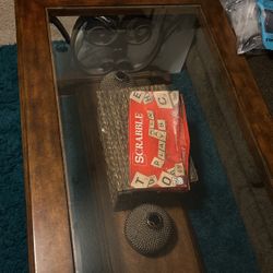 Wood And Glass Coffee Table