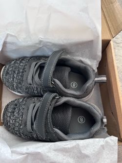 Gray toddler sneakers size 8
