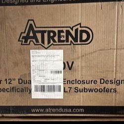 12” Dual Vented Square Subwoofer Enclosure for Kicker L5 & L7
