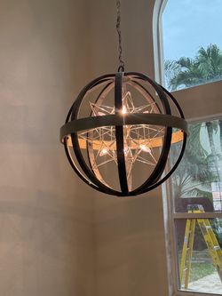 Light- Polaris Chandelier - 8 Light Pendant- 32" H x 30" diameter - $1,000 (Bethlehem)