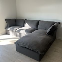 Gray Cloud Sectional (Brand New)