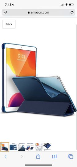 ESR iPad 7th Generation Case,Rebound Slim Smart Case for iPad 10.2'' 2019, Auto Sleep/Wake,Viewing/Typing Stand Case, Flexible TPU Back with Rubberiz