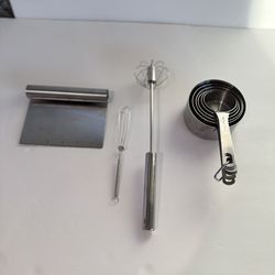 🥄 6-Piece Kitchen Utensil & Measuring Cup Set