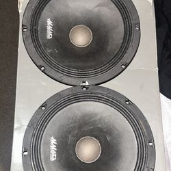 2 MMATS Pro Audio PA801 8-inch midrange/midbass speaker.