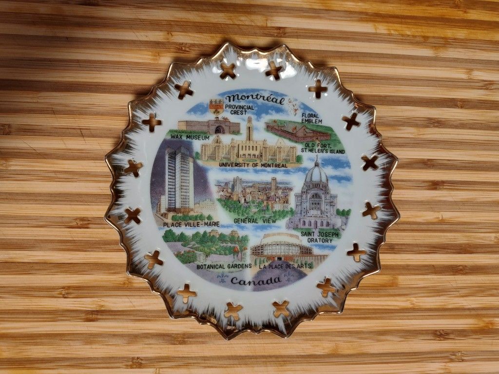 Vintage Nanco Montreal Souvenir Plate