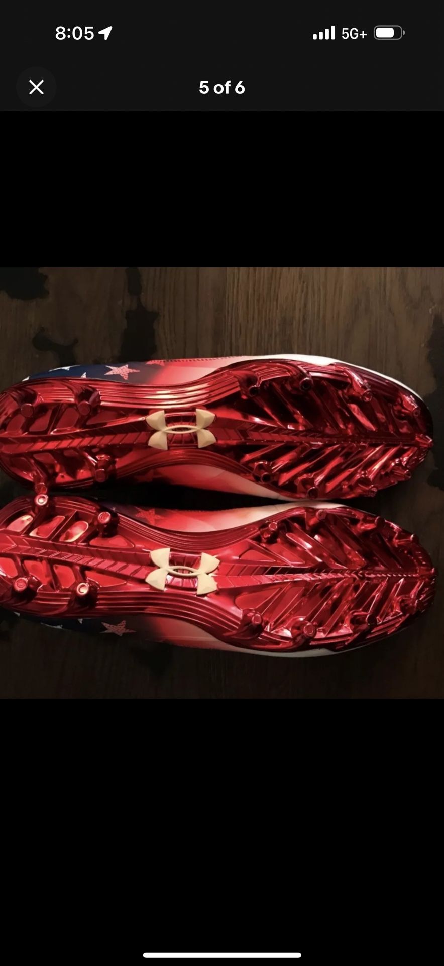 NFL UNDER ARMOUR NITRO COMBINE CLEATS NEVER WORN