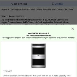 WOLF DOUBLE OVEN $1000.00 Almost Like New 