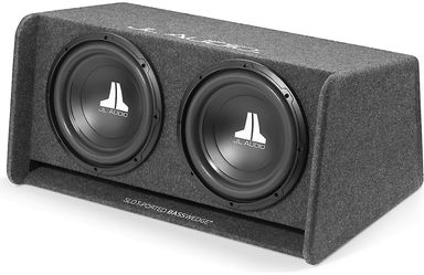 JL Audio CP212-W0v3 BassWedge™ slot-ported enclosure with two 12" W0v3 subwoofers