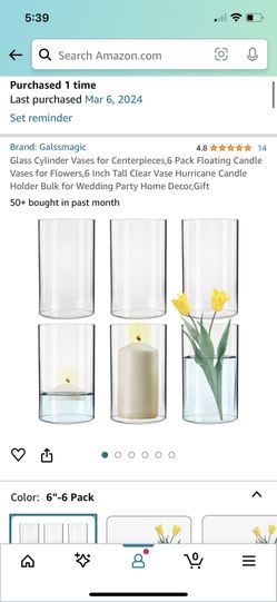Glass Cylinder Vases For Floating Candles