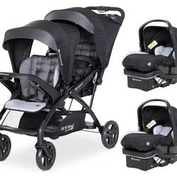 Baby Trend Double Stroller And Car seat 