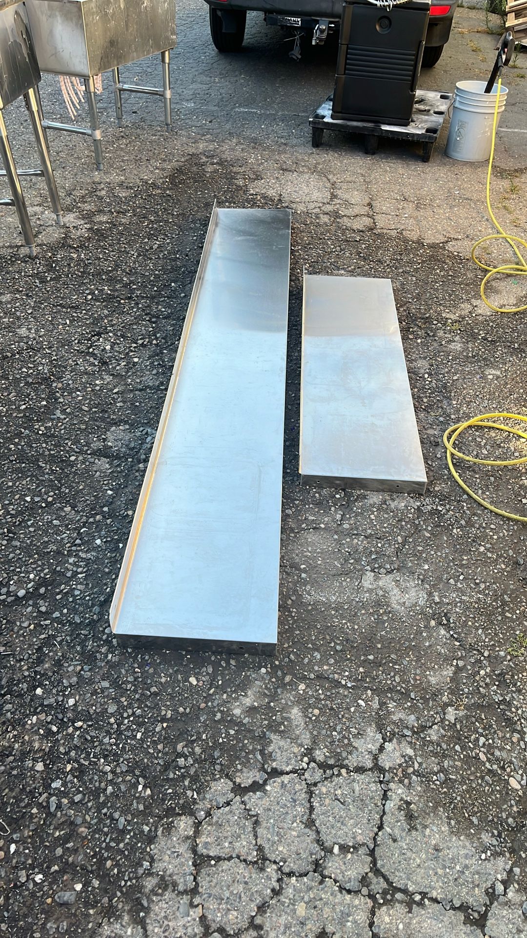Stainless Shelves W/ Supporting Brackets 