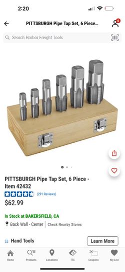 Pipe tap set 6pc