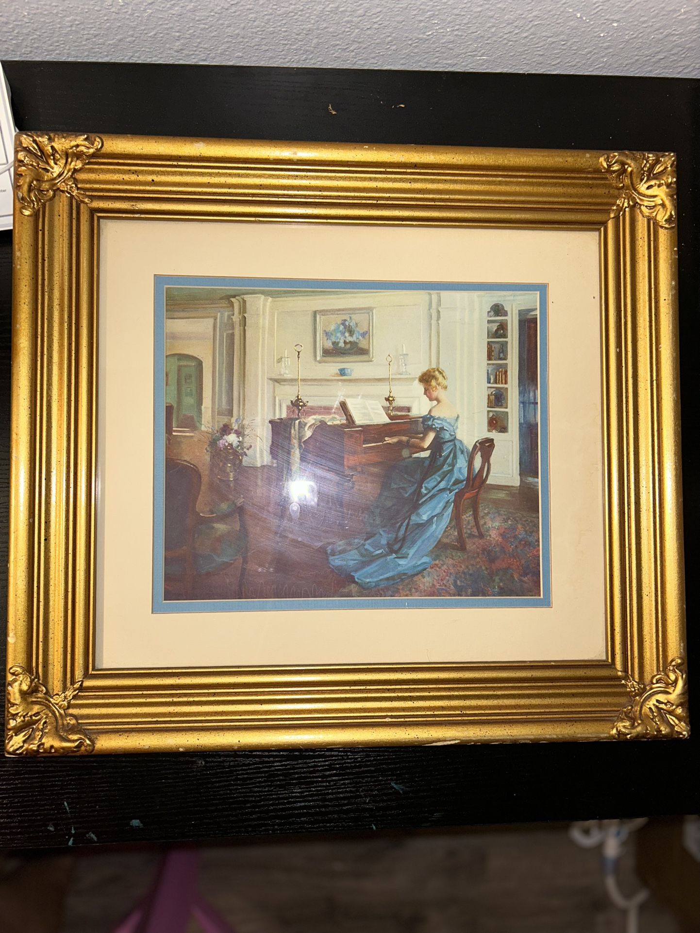 Woman at the Piano, Marguerite Pearson Painting.