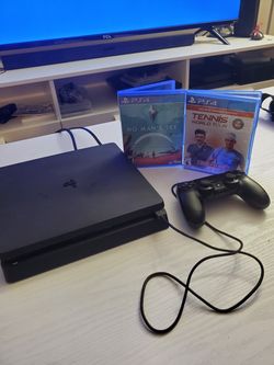 PS4 slim 1tb + 2 Games + 1 Controller