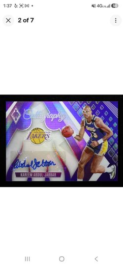 Kareem Abdul-Jabbar Auto 35/35 Color Match! 2023-24 Phoenix Calligraphy