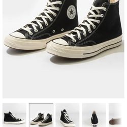 Converse Chuck 70 Hi Black/Egret Men's 10.5