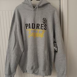 Women's G-III 4Her by Carl Banks Heather Gray San Diego Padres Team Fleece Pullover Hoodie