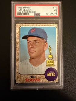 Tom Sever 1968 Topps Rookie Card PSA 3