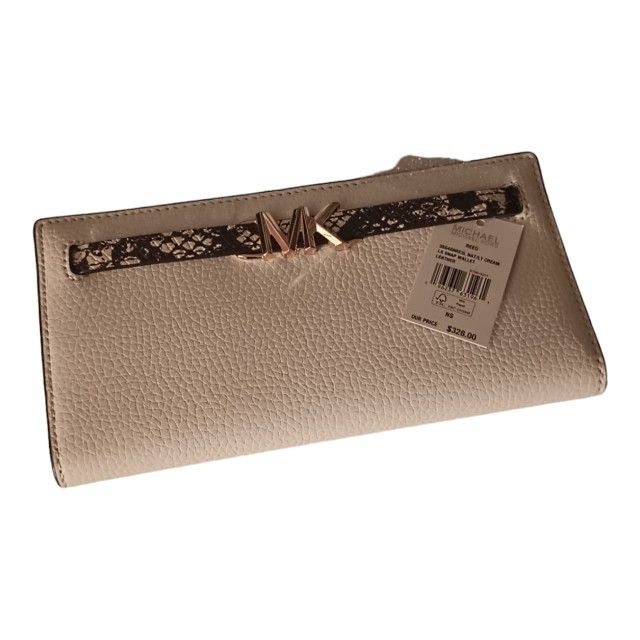 Michael Kors Reed Leather Snap Leather Wallet Wallet